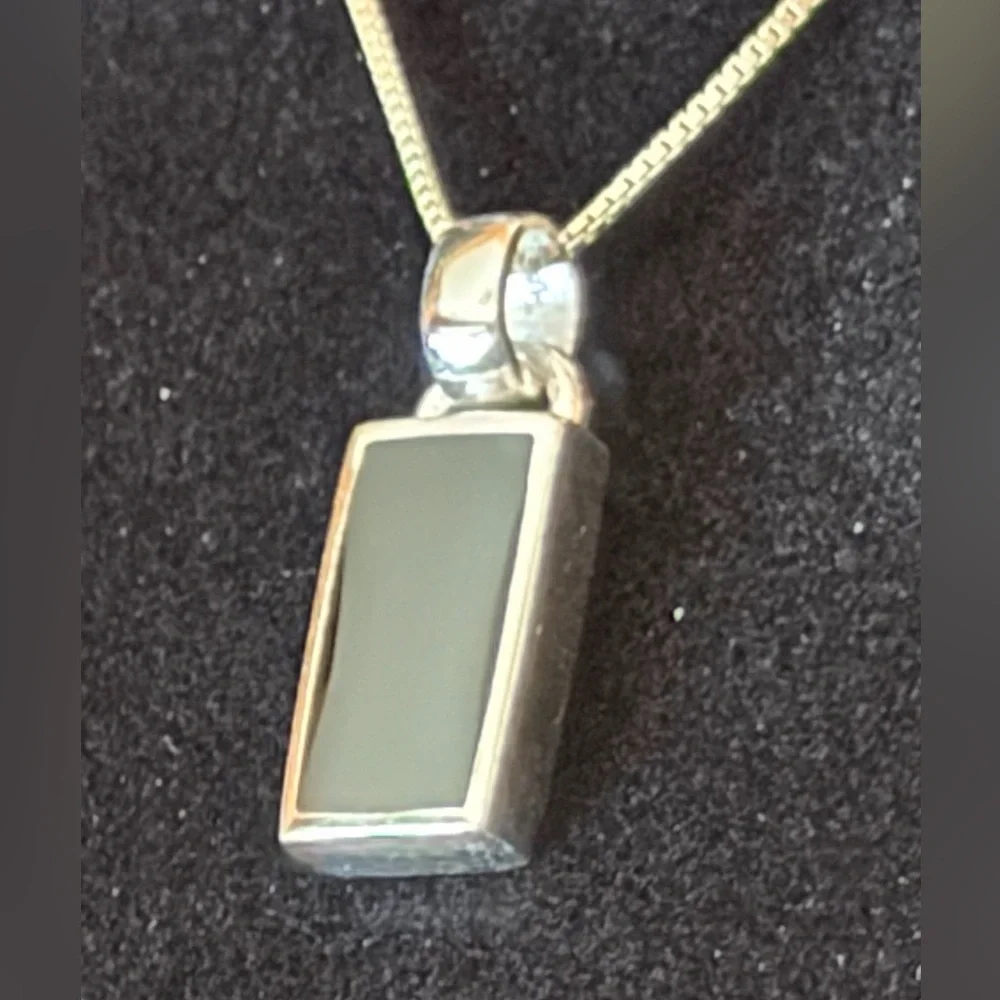Onyx Su Thailand 925 earring necklace set $54 - Picture 9 of 12